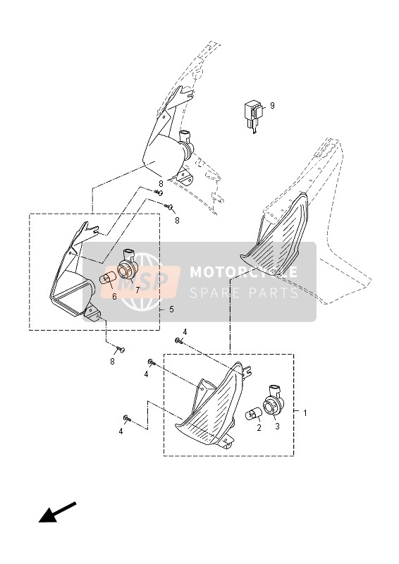 Yamaha YP125R X-MAX SPORT 2012 Flasher Light for a 2012 Yamaha YP125R X-MAX SPORT